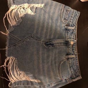 pacsun jean mini skirt